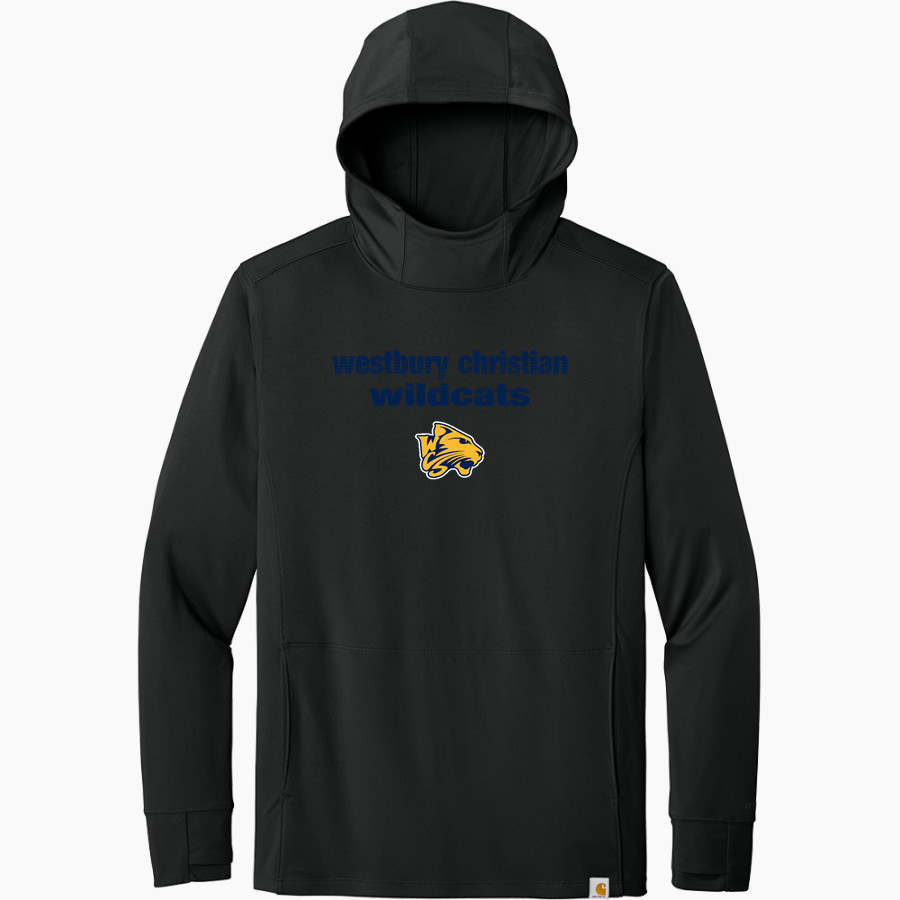 Westbury Christian Wildcats <span class="pdp-name-mascot">Westbury Christian Wildcats</span> Carhartt Men's Force Sun Defender Long Sleeve Hooded T-Shirt