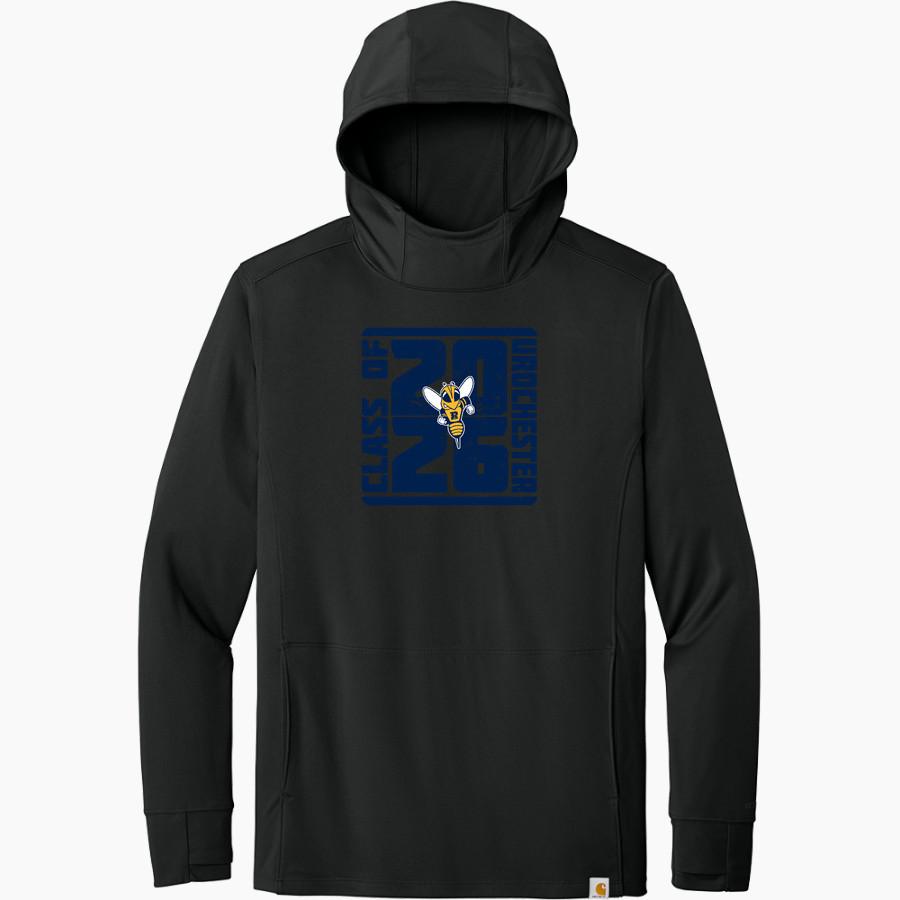 Rochester YellowJackets Carhartt Men's Force Sun Defender Long Sleeve Hooded T-Shirt