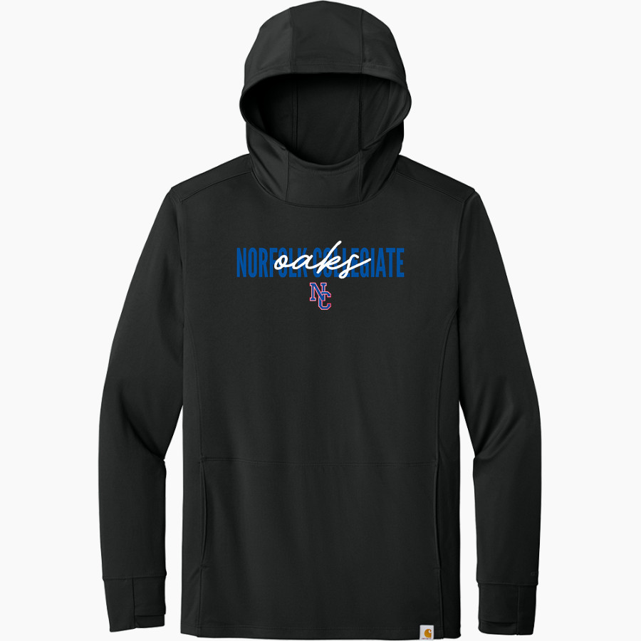 Norfolk Collegiate Oaks <span class="pdp-name-mascot">Norfolk Collegiate Oaks</span> Carhartt Men's Force Sun Defender Long Sleeve Hooded T-Shirt