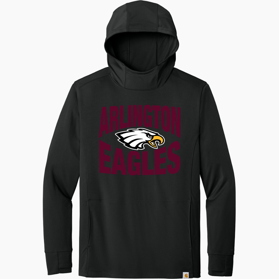 ARLINGTON HIGH SCHOOL EAGLES Carhartt Men's Force Sun Defender Long Sleeve Hooded T-Shirt