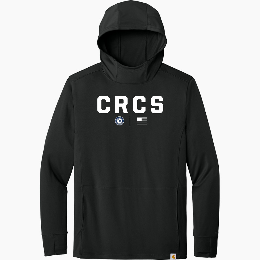 CRCS Bulldogs Carhartt Men's Force Sun Defender Long Sleeve Hooded T-Shirt