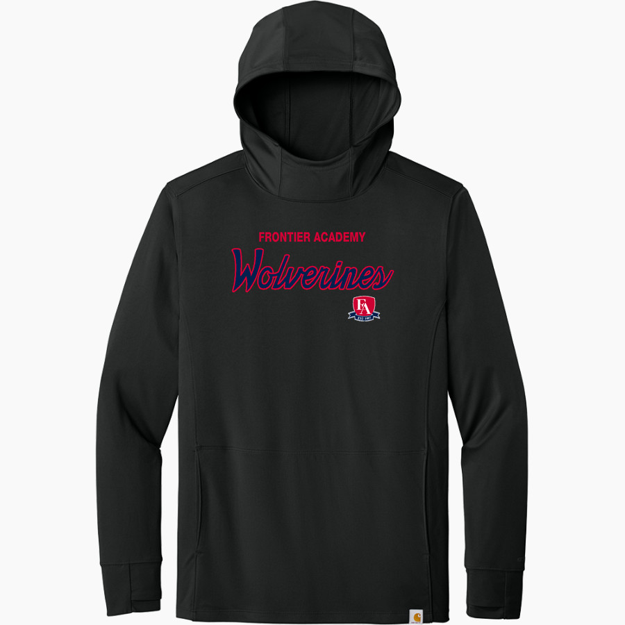 Frontier Academy Wolverines <span class="pdp-name-mascot">Frontier Academy Wolverines</span> Carhartt Men's Force Sun Defender Long Sleeve Hooded T-Shirt