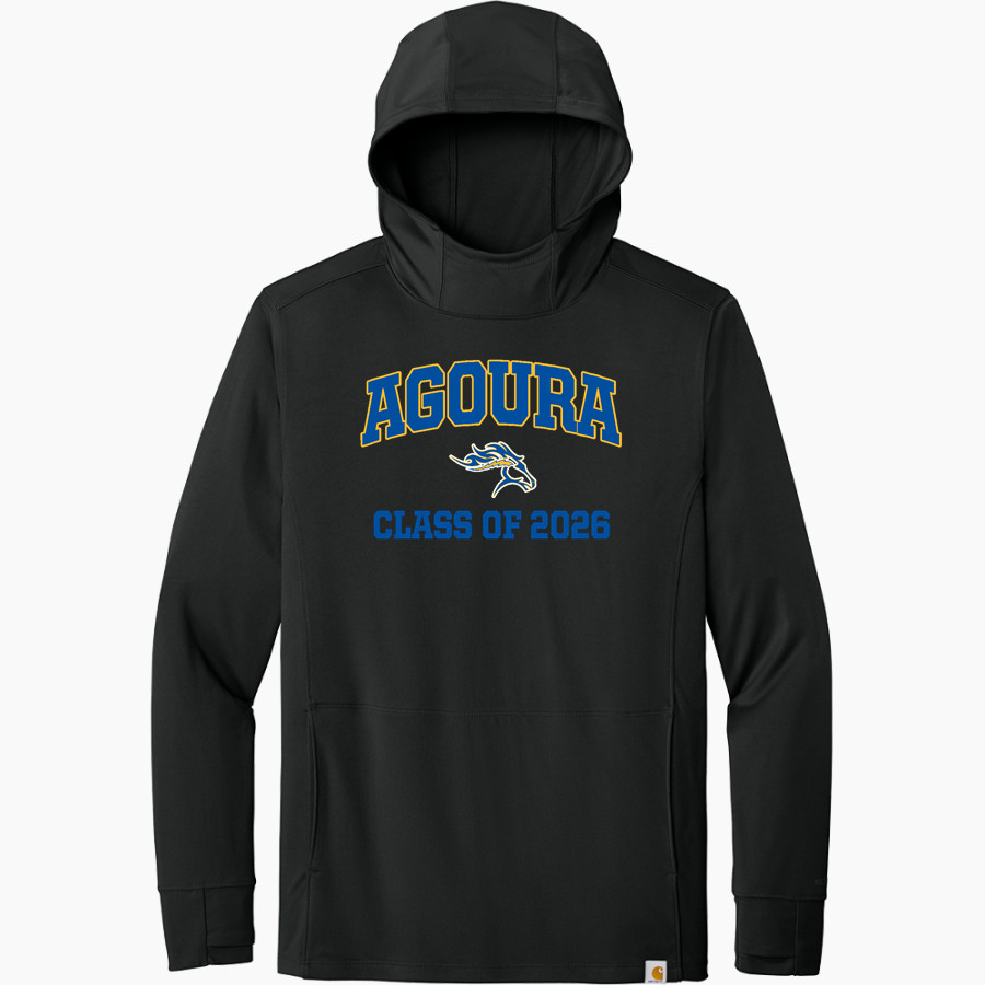 AGOURA HIGH SCHOOL CHARGERS Carhartt Men's Force Sun Defender Long Sleeve Hooded T-Shirt