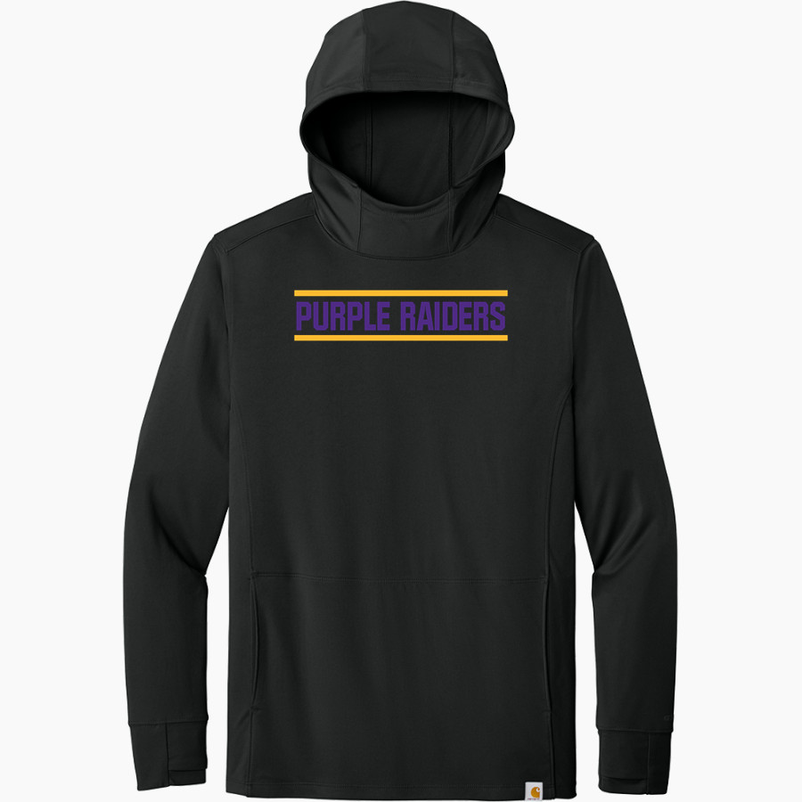 BLOOMINGTON HIGH SCHOOL PURPLE RAIDERS <span class="pdp-name-mascot">BLOOMINGTON PURPLE RAIDERS</span> Carhartt Men's Force Sun Defender Long Sleeve Hooded T-Shirt