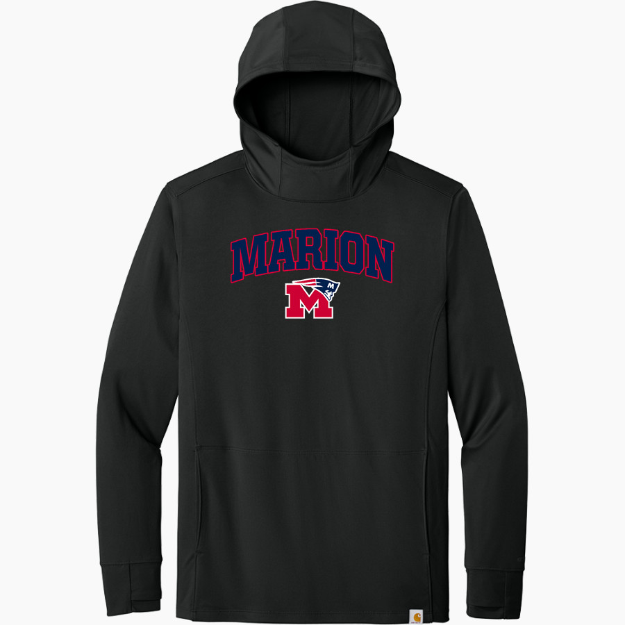 Marion Patriots Carhartt Men's Force Sun Defender Long Sleeve Hooded T-Shirt