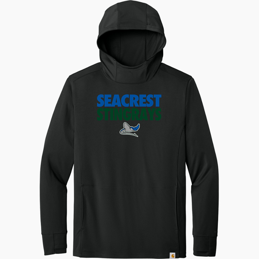Seacrest Stingrays <span class="pdp-name-mascot">Seacrest Stingrays</span> Carhartt Men's Force Sun Defender Long Sleeve Hooded T-Shirt