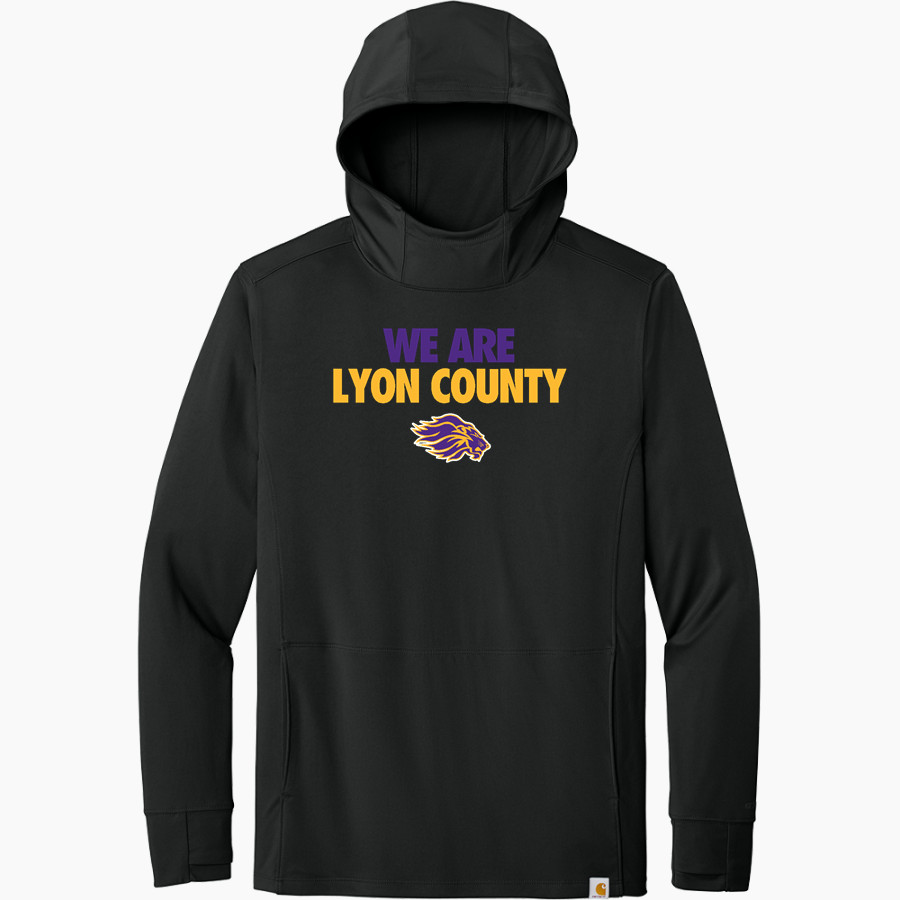 LYON COUNTY HIGH SCHOOL LYONS Carhartt Men's Force Sun Defender Long Sleeve Hooded T-Shirt
