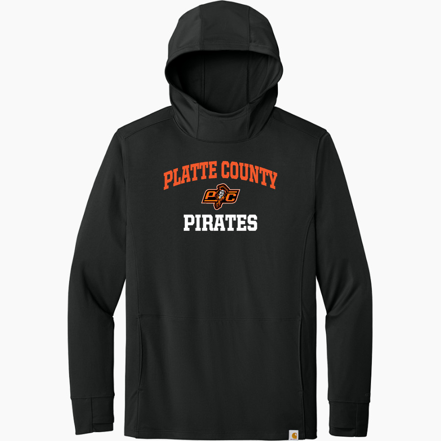 PLATTE COUNTY HIGH SCHOOL PIRATES <span class="pdp-name-mascot">PLATTE COUNTY PIRATES</span> Carhartt Men's Force Sun Defender Long Sleeve Hooded T-Shirt