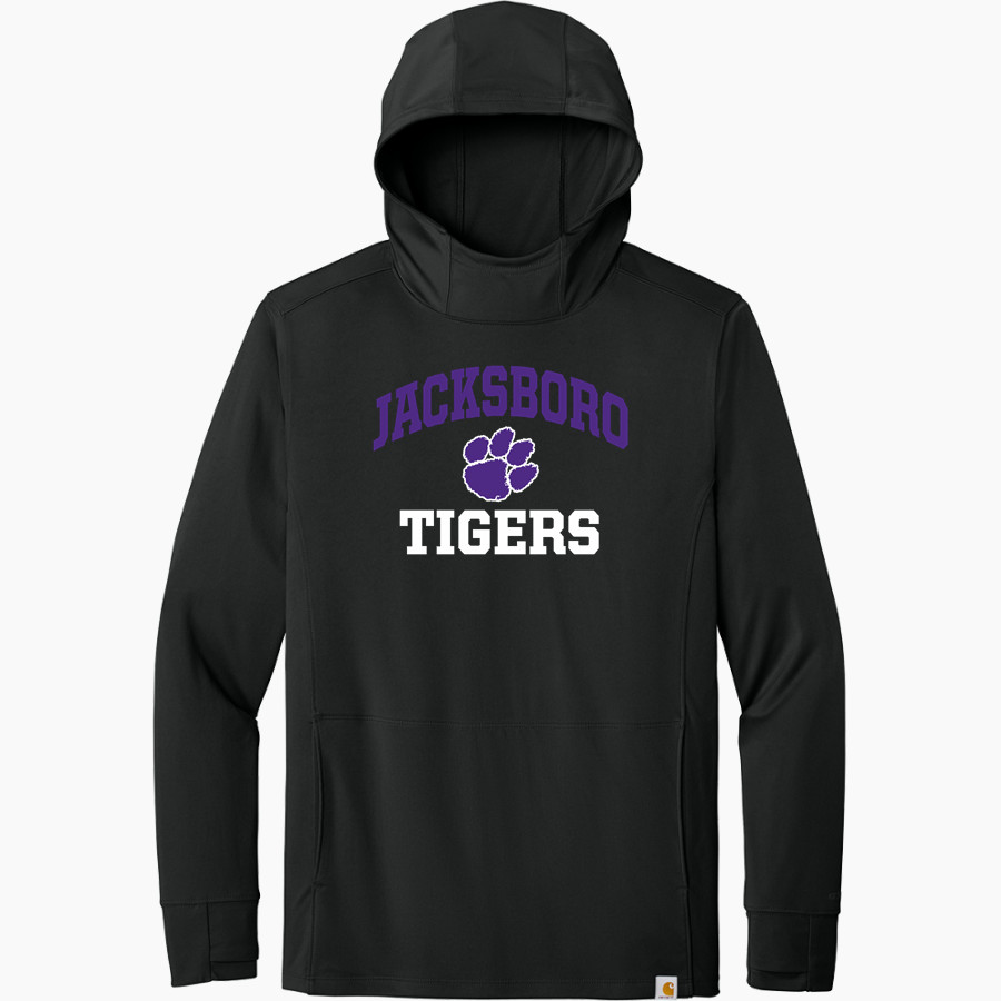 JACKSBORO HIGH SCHOOL TIGERS <span class="pdp-name-mascot">JACKSBORO TIGERS</span> Carhartt Men's Force Sun Defender Long Sleeve Hooded T-Shirt