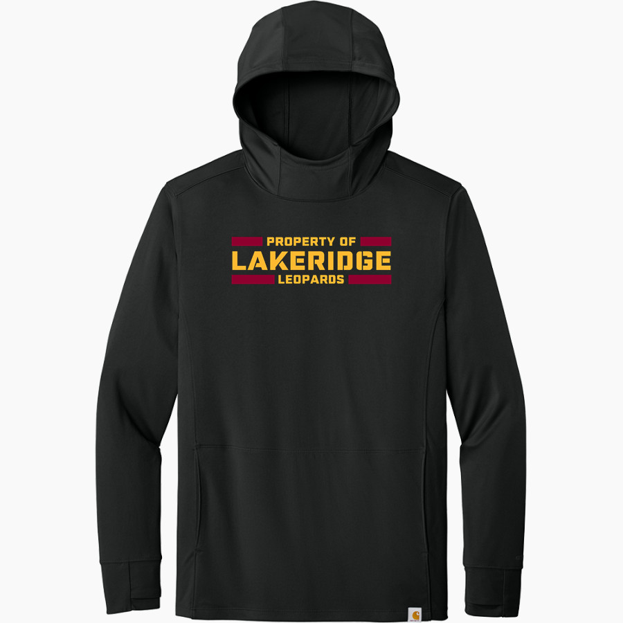 Lakeridge Leopards Carhartt Men's Force Sun Defender Long Sleeve Hooded T-Shirt