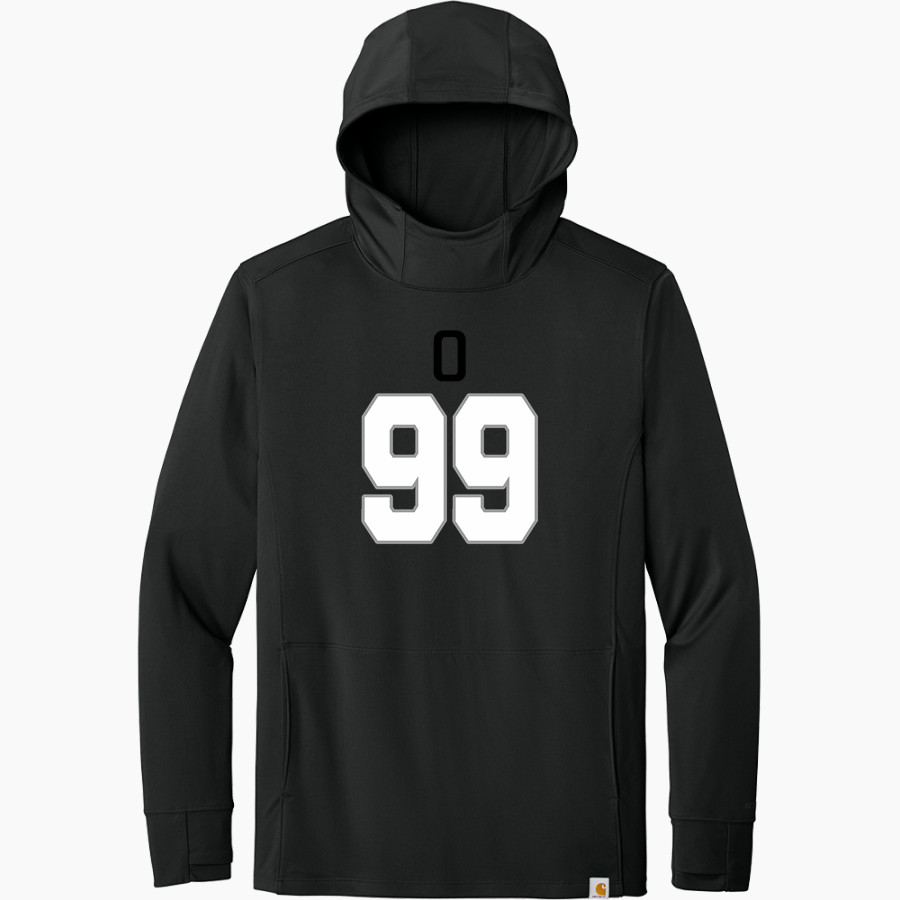 Oakwood Hawks <span class="pdp-name-mascot">Oakwood Hawks</span> Carhartt Men's Force Sun Defender Long Sleeve Hooded T-Shirt