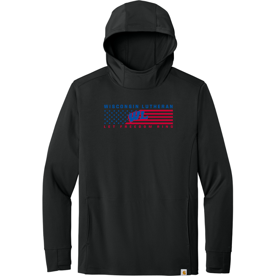 Wisconsin Lutheran Vikings <span class="pdp-name-mascot">Wisconsin Lutheran Vikings</span> Carhartt Men's Force Sun Defender Long Sleeve Hooded T-Shirt