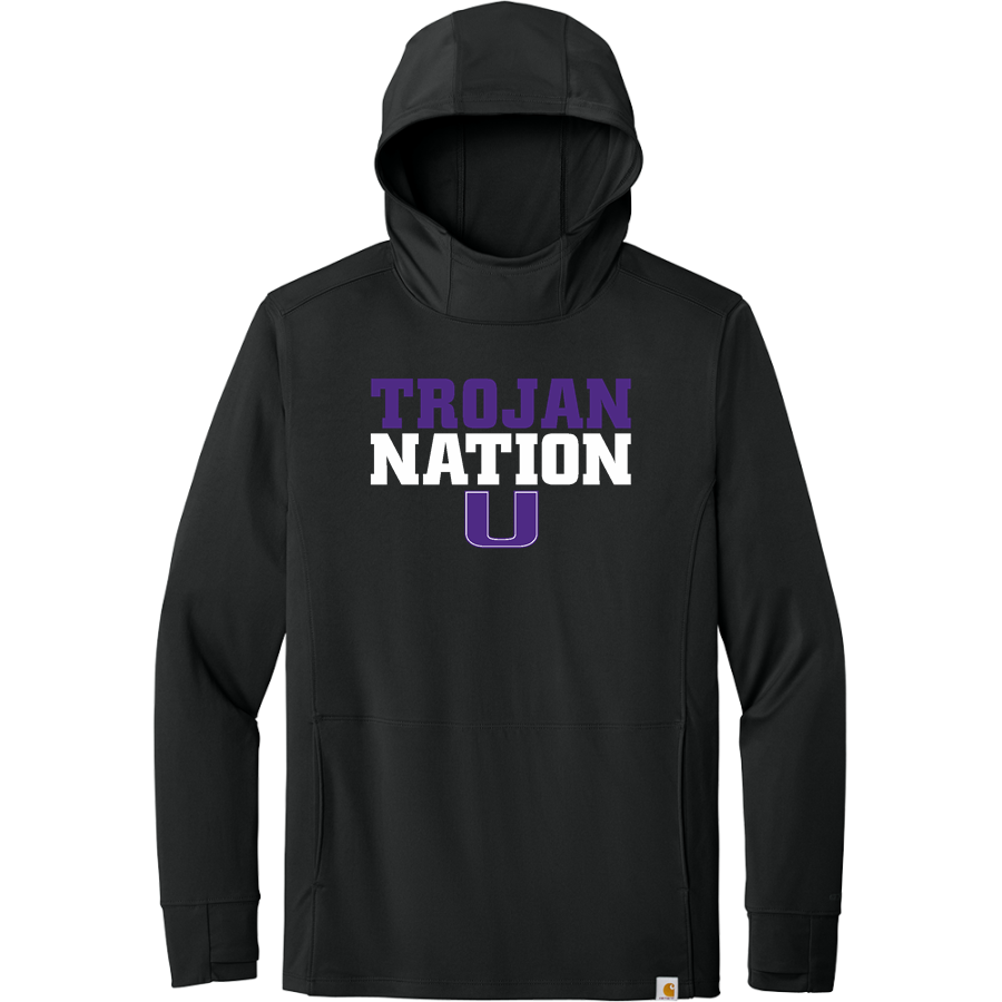 UNIVERSITY HIGH SCHOOL TROJANS <span class="pdp-name-mascot">UNIVERSITY TROJANS</span> Carhartt Men's Force Sun Defender Long Sleeve Hooded T-Shirt