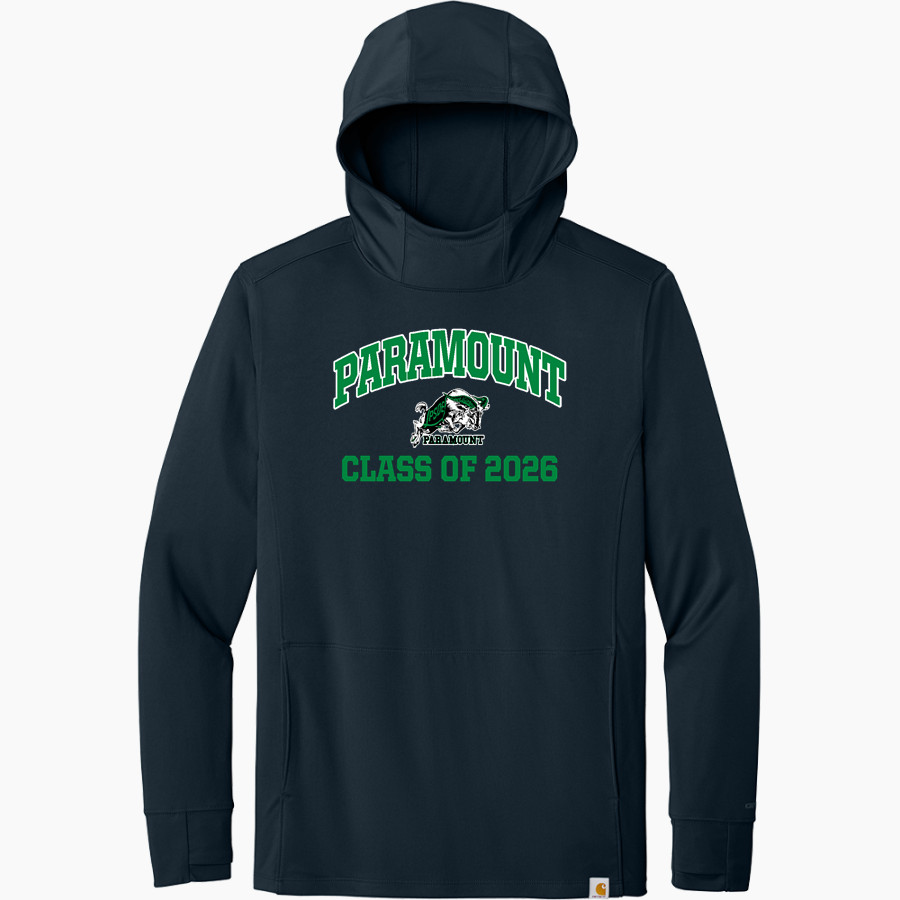Paramount Schools of Excellence <span class="pdp-name-mascot">Paramount Turbines</span> Carhartt Men's Force Sun Defender Long Sleeve Hooded T-Shirt