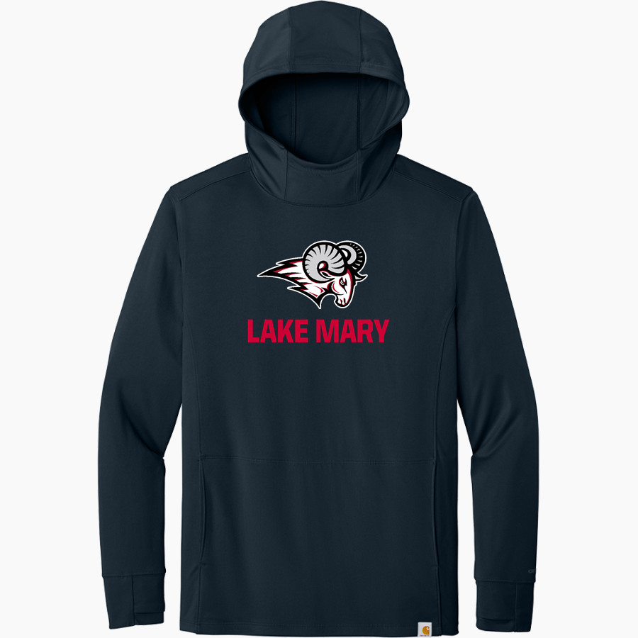 Lake Mary Rams Carhartt Men's Force Sun Defender Long Sleeve Hooded T-Shirt