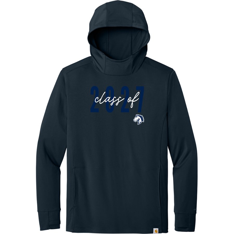Grand Traverse Academy Mustangs <span class="pdp-name-mascot">Grand Traverse Academy Mustangs</span> Carhartt Men's Force Sun Defender Long Sleeve Hooded T-Shirt