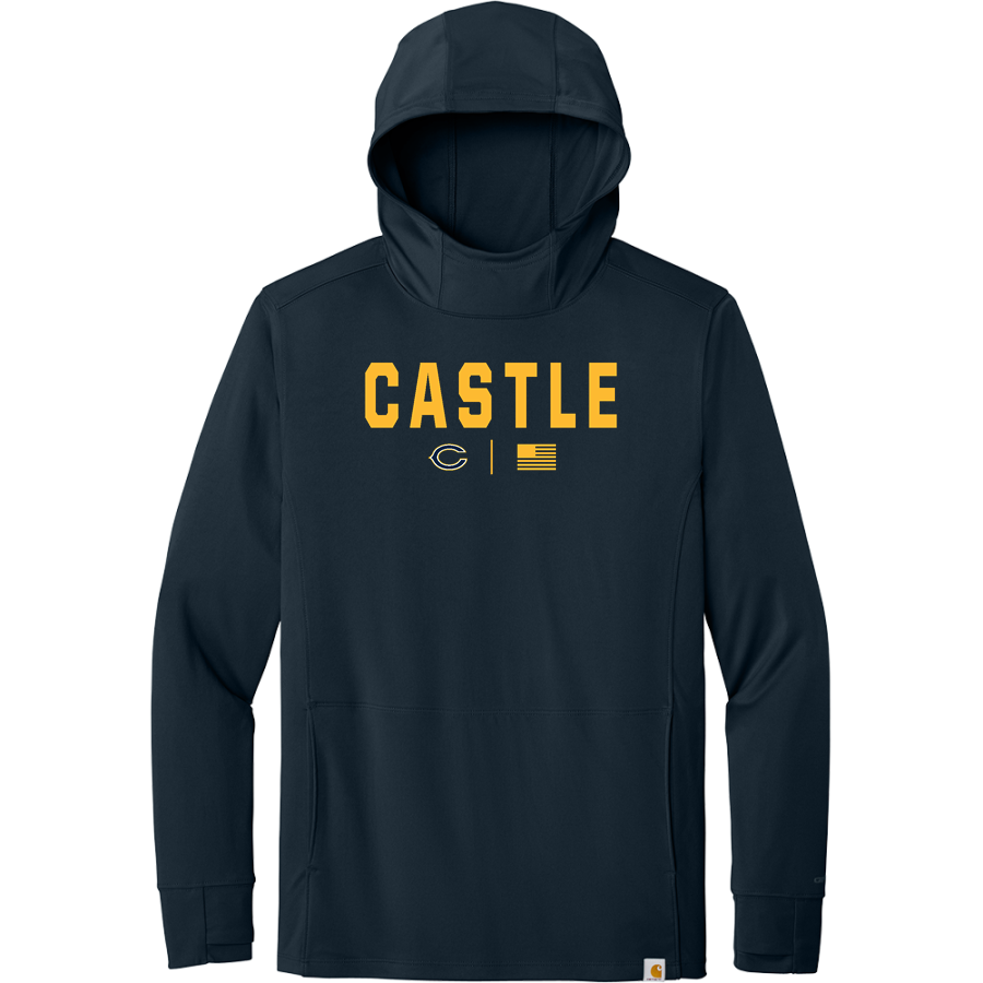 Castle Knights <span class="pdp-name-mascot">Castle Knights</span> Carhartt Men's Force Sun Defender Long Sleeve Hooded T-Shirt