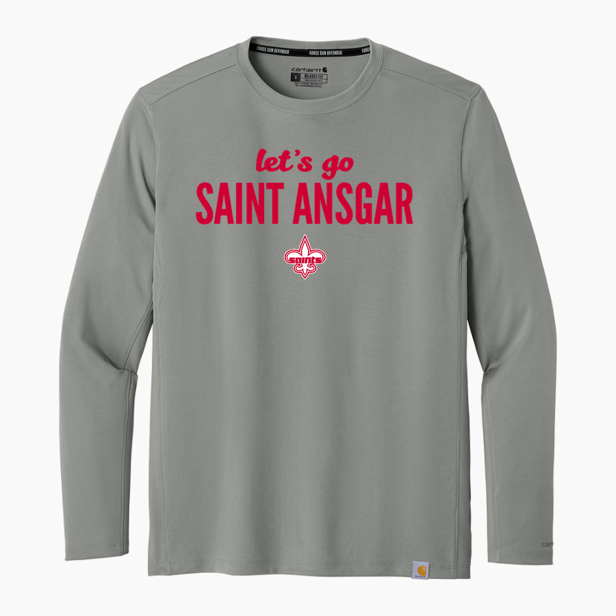 SAINT ANSGAR HIGH SCHOOL SAINTS <span class="pdp-name-mascot">SAINT ANSGAR SAINTS</span> Carhartt Men's Force Sun Defender Long Sleeve T-Shirt