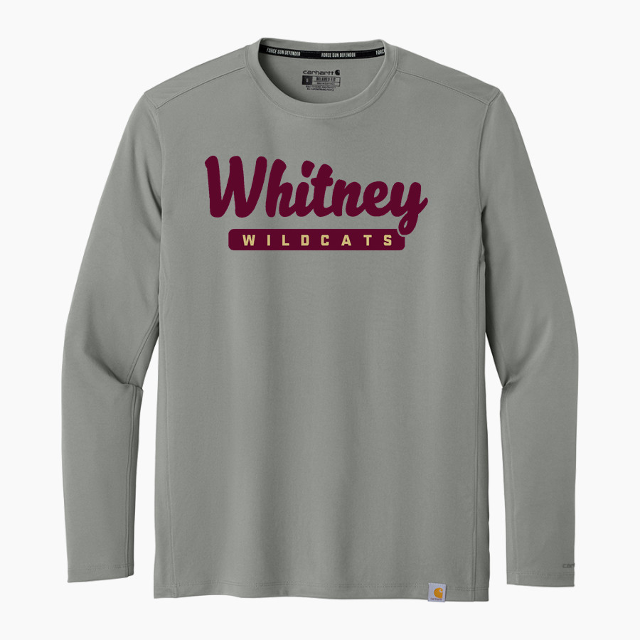 Whitney Wildcats Carhartt Men's Force Sun Defender Long Sleeve T-Shirt