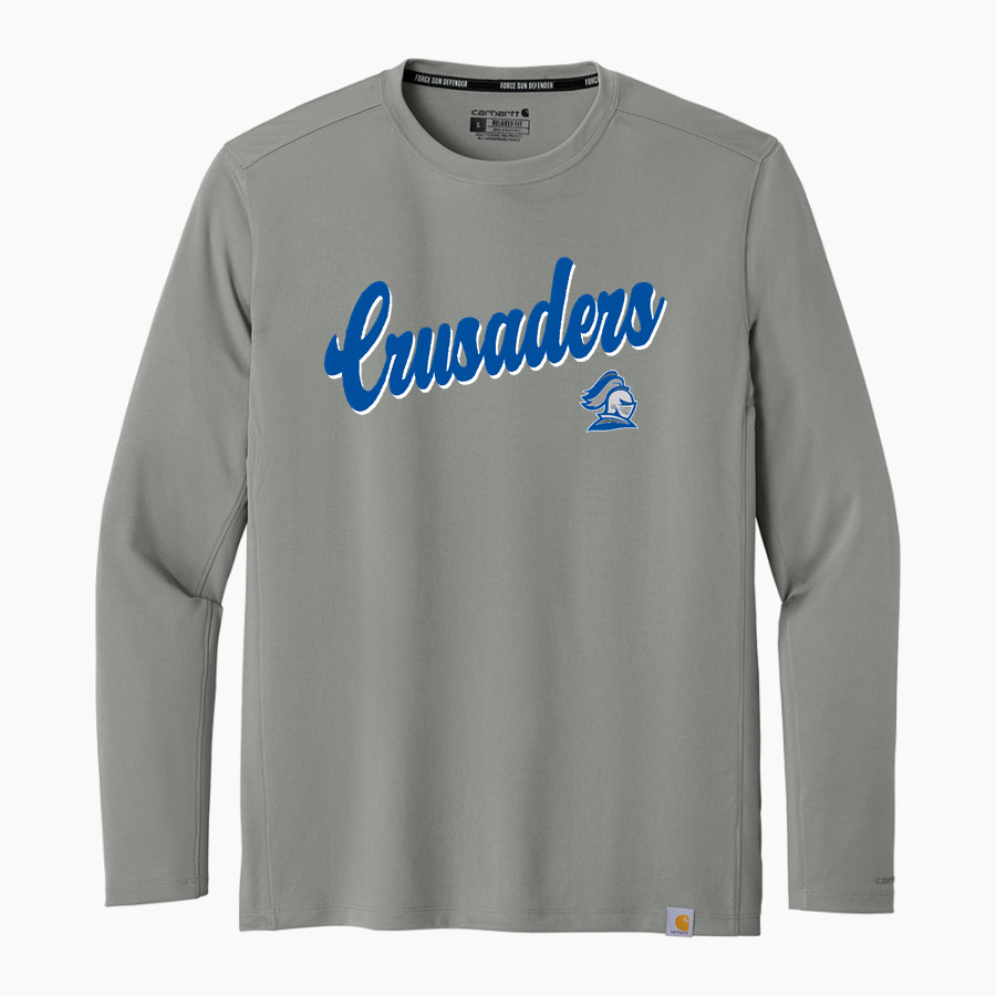 GLCC Crusaders <span class="pdp-name-mascot">Great Lakes Christian College Crusaders</span> Carhartt Men's Force Sun Defender Long Sleeve T-Shirt