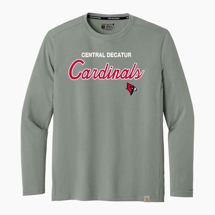 Central Decatur Cardinals Carhartt Men's Force Sun Defender Long Sleeve T-Shirt