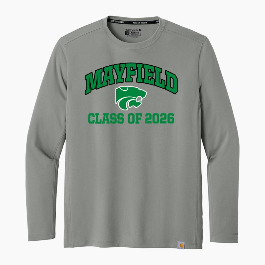MAYFIELD HIGH SCHOOL WILDCATS <span class="pdp-name-mascot">MAYFIELD WILDCATS</span> Carhartt Men's Force Sun Defender Long Sleeve T-Shirt