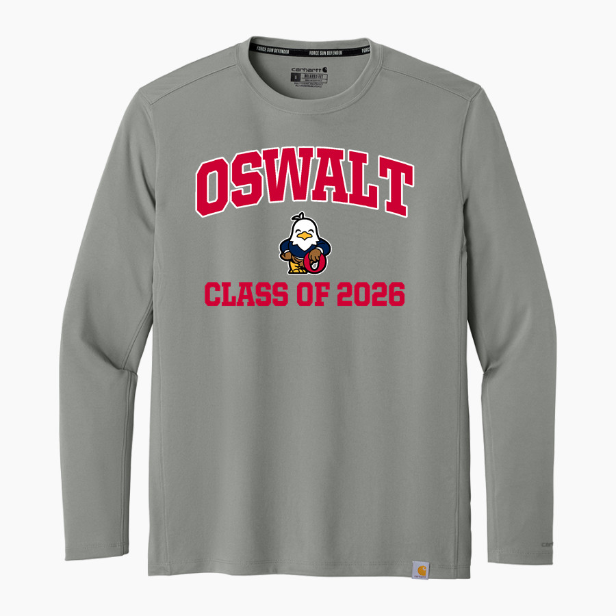 Oswalt Eagles Carhartt Men's Force Sun Defender Long Sleeve T-Shirt