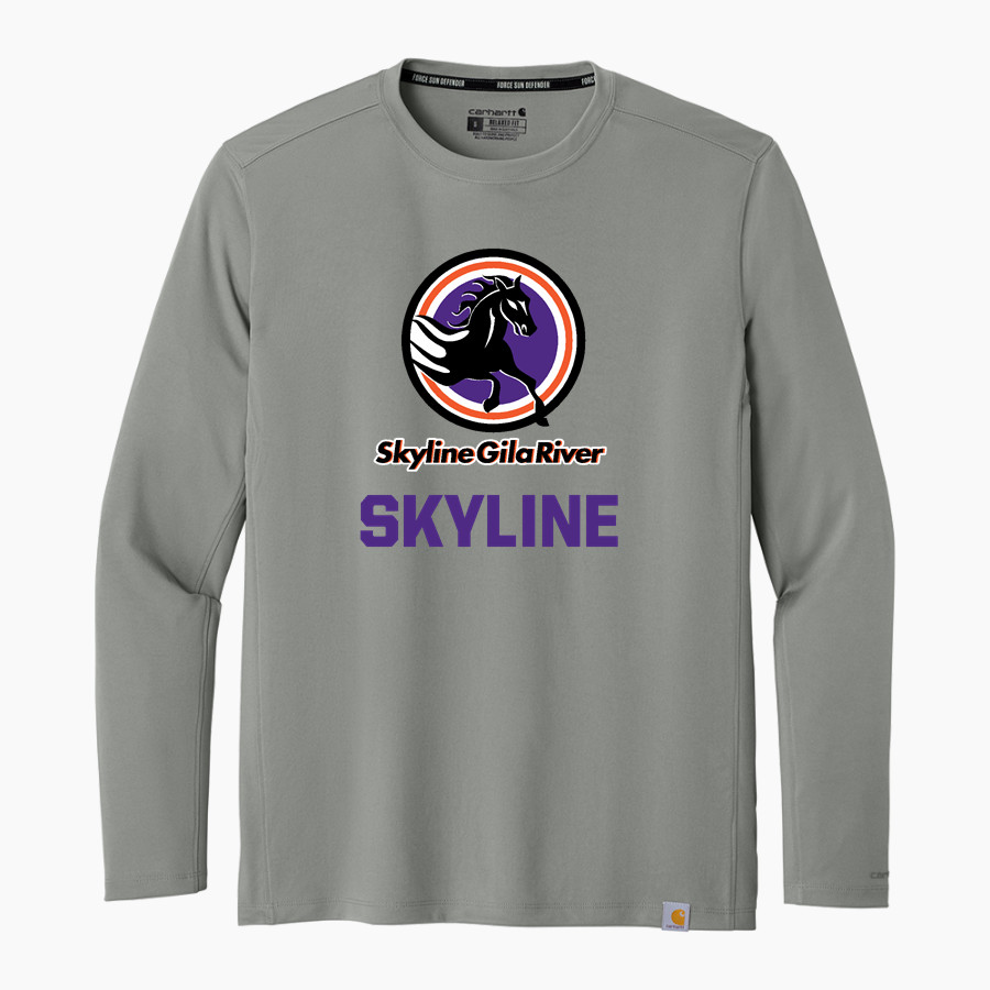 Skyline Gila River Mustangs <span class="pdp-name-mascot">Skyline Mustangs</span> Carhartt Men's Force Sun Defender Long Sleeve T-Shirt