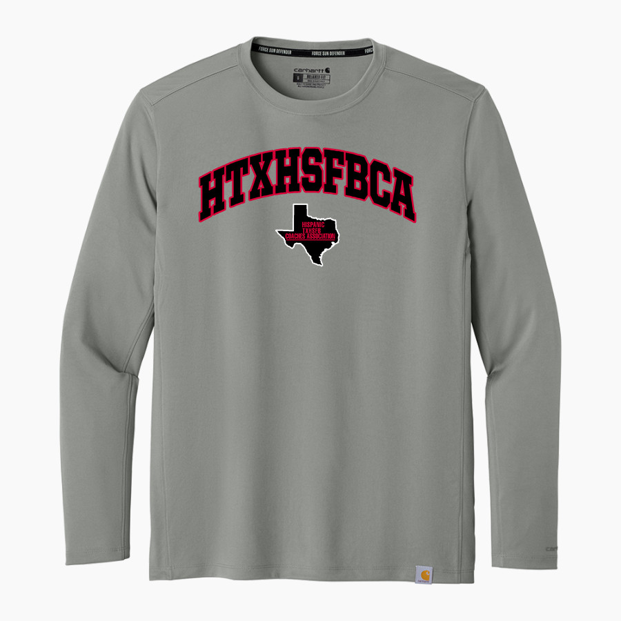 HISPANIC TEXAS HS FOOTBALL COACHES ASSOCIATION Carhartt Men's Force Sun Defender Long Sleeve T-Shirt