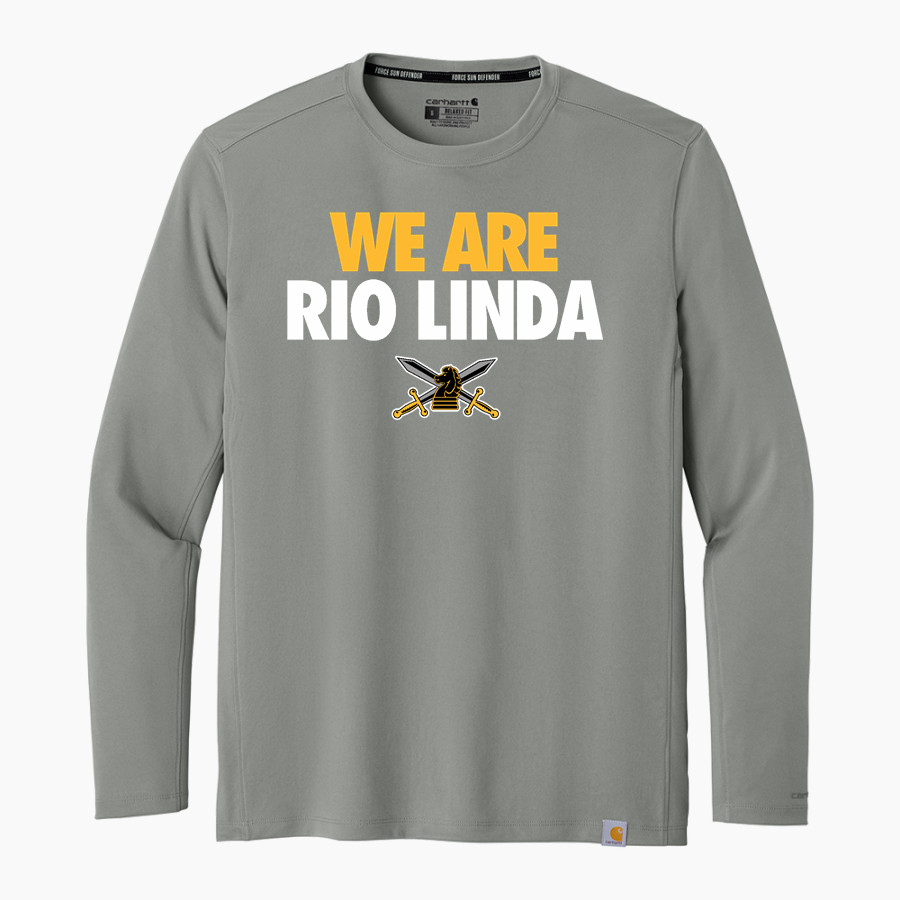 RIO LINDA HIGH SCHOOL KNIGHTS <span class="pdp-name-mascot">RIO LINDA KNIGHTS</span> Carhartt Men's Force Sun Defender Long Sleeve T-Shirt