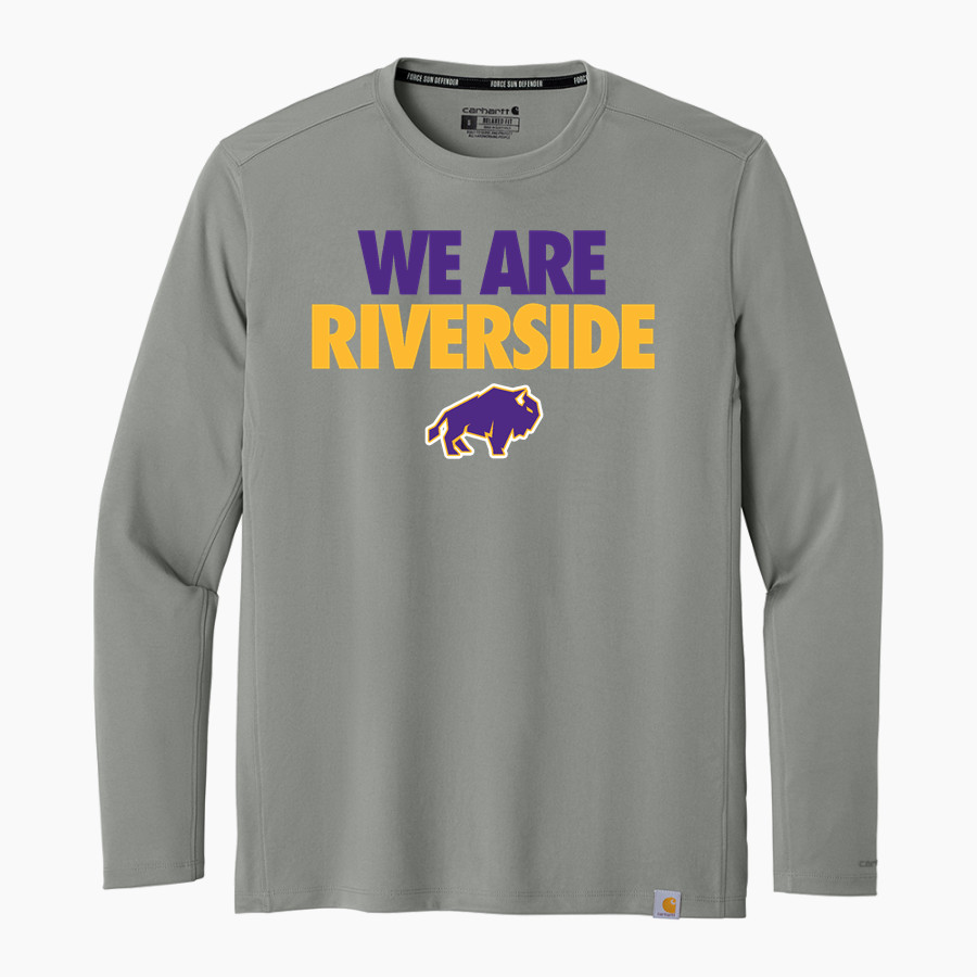 RIVERSIDE HIGH SCHOOL FRONTIERS Carhartt Men's Force Sun Defender Long Sleeve T-Shirt