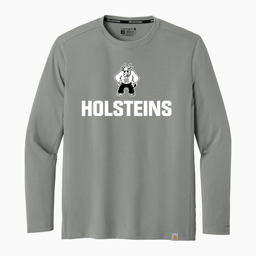 NEW SALEM ALMONT HIGH SCHOOL HOLSTEINS <span class="pdp-name-mascot">NEW SALEM ALMONT HOLSTEINS</span> Carhartt Men's Force Sun Defender Long Sleeve T-Shirt