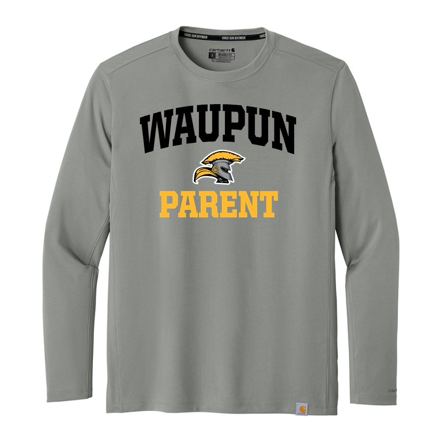 WAUPUN HIGH SCHOOL WARRIORS <span class="pdp-name-mascot">WAUPUN WARRIORS</span> Carhartt Men's Force Sun Defender Long Sleeve T-Shirt
