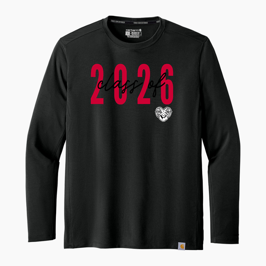 Jamesville DeWitt Red Rams Carhartt Men's Force Sun Defender Long Sleeve T-Shirt