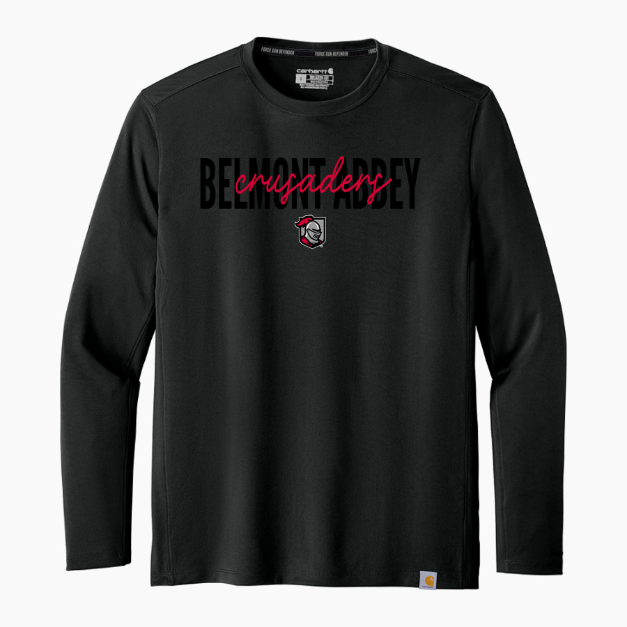 Belmont Abbey College The Official Store of the Crusaders Carhartt Men's Force Sun Defender Long Sleeve T-Shirt