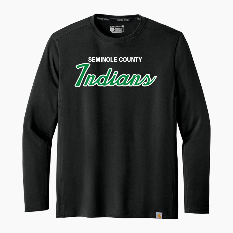 SEMINOLE COUNTY HIGH SCHOOL INDIANS <span class="pdp-name-mascot">SEMINOLE COUNTY INDIANS</span> Carhartt Men's Force Sun Defender Long Sleeve T-Shirt