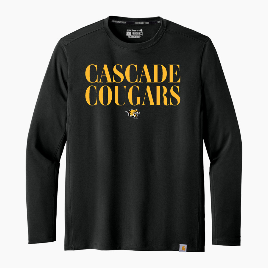 CASCADE HIGH SCHOOL COUGARS <span class="pdp-name-mascot">CASCADE COUGARS</span> Carhartt Men's Force Sun Defender Long Sleeve T-Shirt