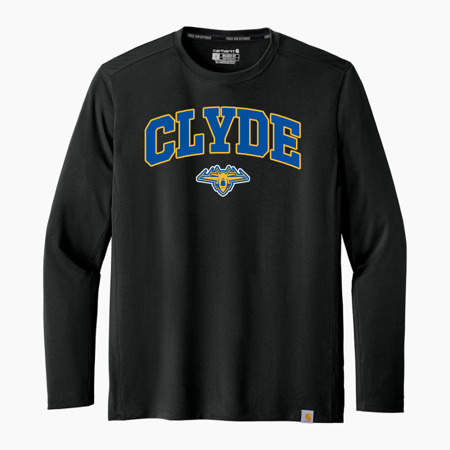 CLYDE HIGH SCHOOL FLIERS <span class="pdp-name-mascot">CLYDE FLIERS</span> Carhartt Men's Force Sun Defender Long Sleeve T-Shirt