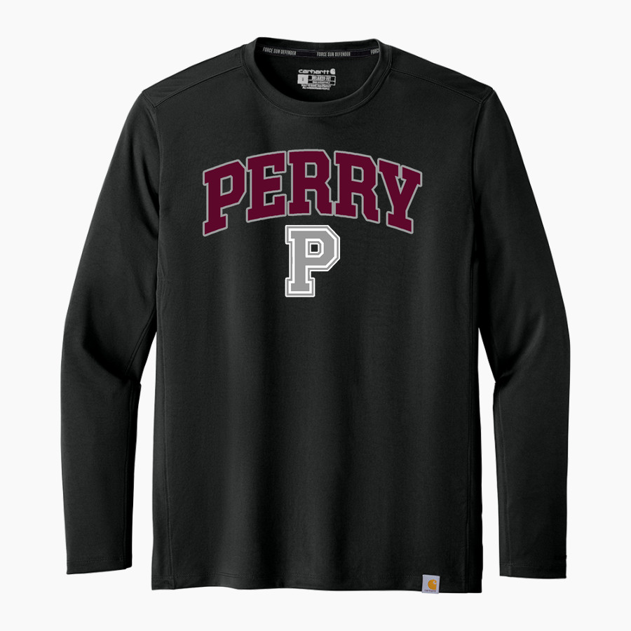 PERRY HIGH SCHOOL MAROONS Carhartt Men's Force Sun Defender Long Sleeve T-Shirt