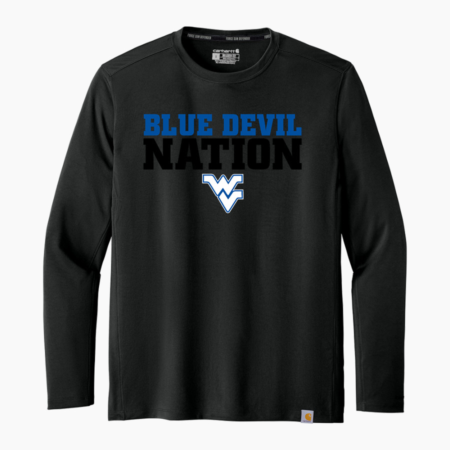 WATER VALLEY HIGH SCHOOL BLUE DEVILS Carhartt Men's Force Sun Defender Long Sleeve T-Shirt