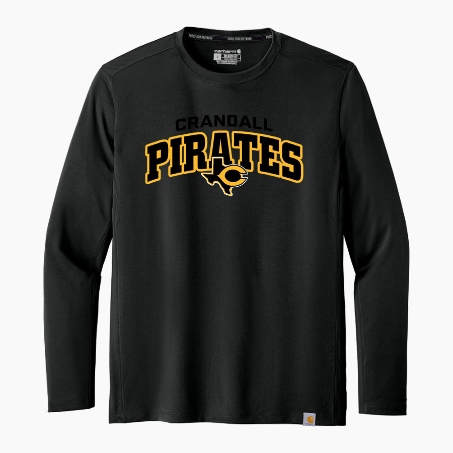 CRANDALL HIGH SCHOOL PIRATES <span class="pdp-name-mascot">CRANDALL PIRATES</span> Carhartt Men's Force Sun Defender Long Sleeve T-Shirt