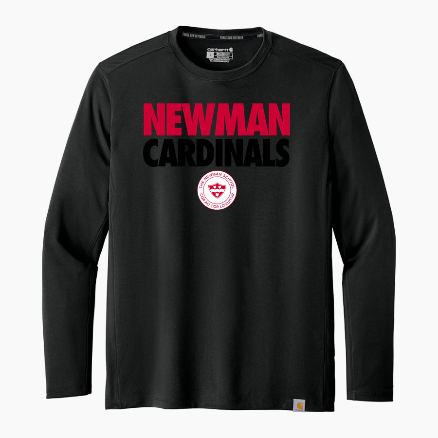 Newman Cardinals Carhartt Men's Force Sun Defender Long Sleeve T-Shirt