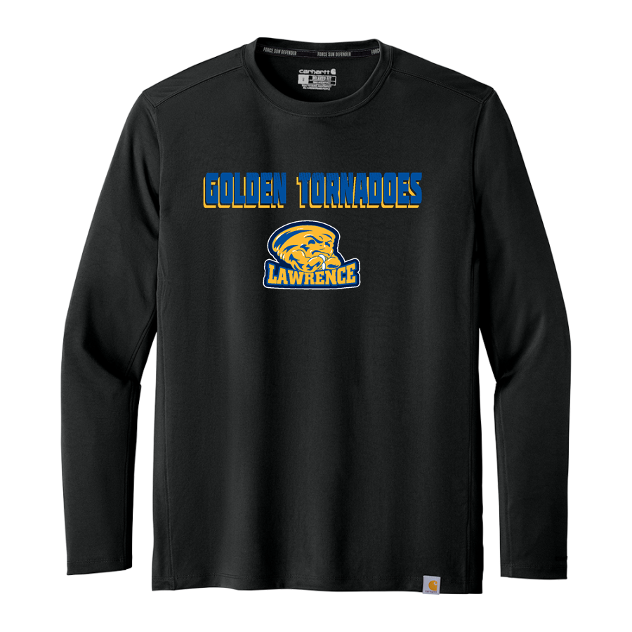 LAWRENCE HIGH SCHOOL GOLDEN TORNADOES <span class="pdp-name-mascot">LAWRENCE GOLDEN TORNADOES</span> Carhartt Men's Force Sun Defender Long Sleeve T-Shirt