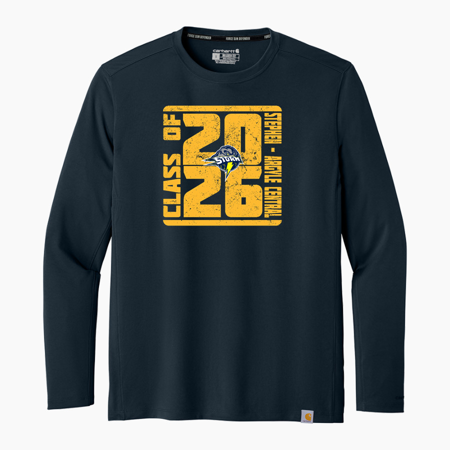 STEPHEN-ARGYLE CENTRAL SCHOOLS STORM Carhartt Men's Force Sun Defender Long Sleeve T-Shirt