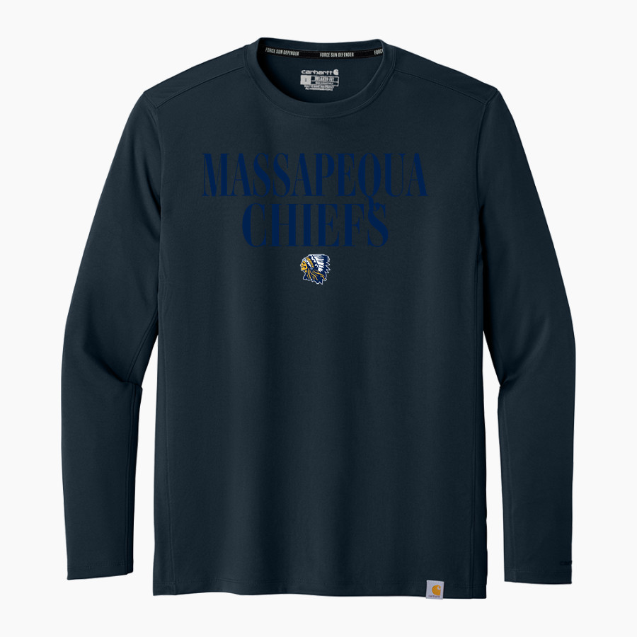 Massapequa Chiefs <span class="pdp-name-mascot">Massapequa Chiefs</span> Carhartt Men's Force Sun Defender Long Sleeve T-Shirt