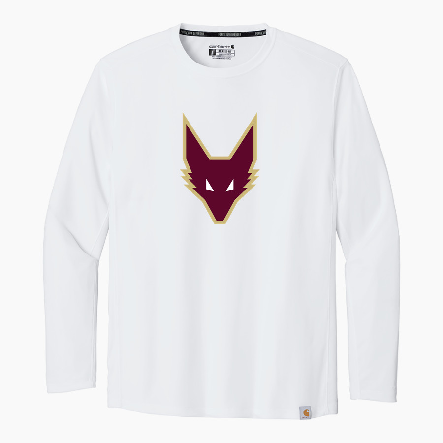 Omro School District Sideline Store <span class="pdp-name-mascot">OMRO FOXES</span> Carhartt Men's Force Sun Defender Long Sleeve T-Shirt