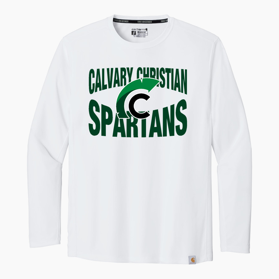 Calvary Christian Spartans <span class="pdp-name-mascot">Calvary Christian Spartans</span> Carhartt Men's Force Sun Defender Long Sleeve T-Shirt