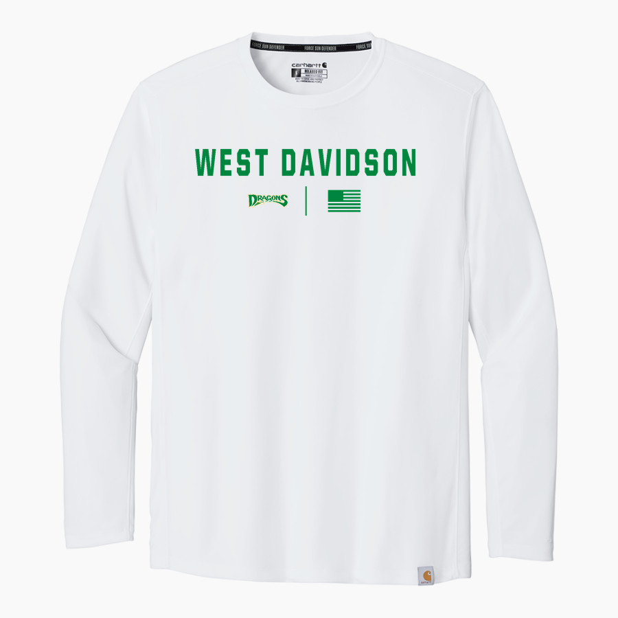 WEST DAVIDSON HIGH SCHOOL DRAGONS Carhartt Men's Force Sun Defender Long Sleeve T-Shirt