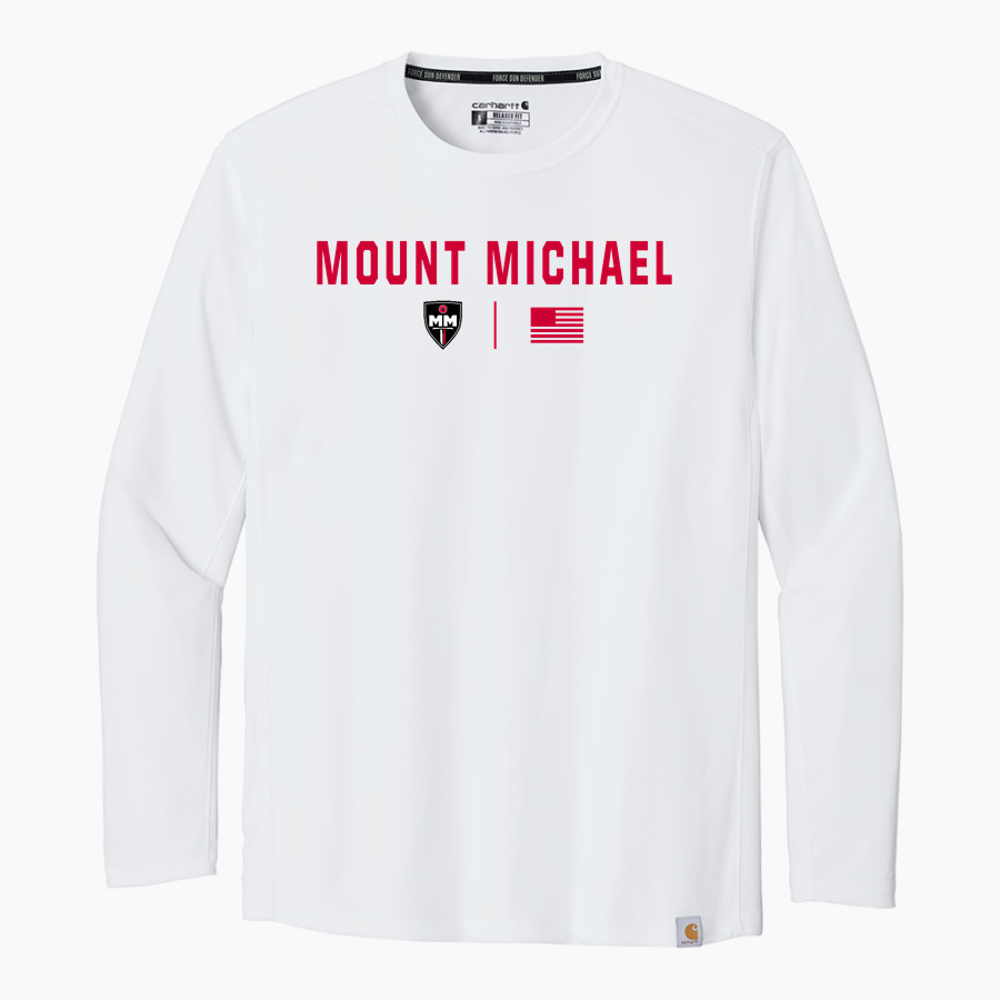 MOUNT MICHAEL HIGH SCHOOL KNIGHTS Carhartt Men's Force Sun Defender Long Sleeve T-Shirt