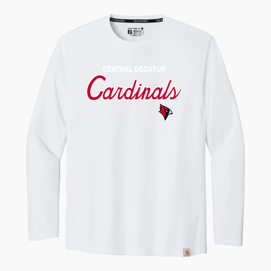 Central Decatur Cardinals Carhartt Men's Force Sun Defender Long Sleeve T-Shirt